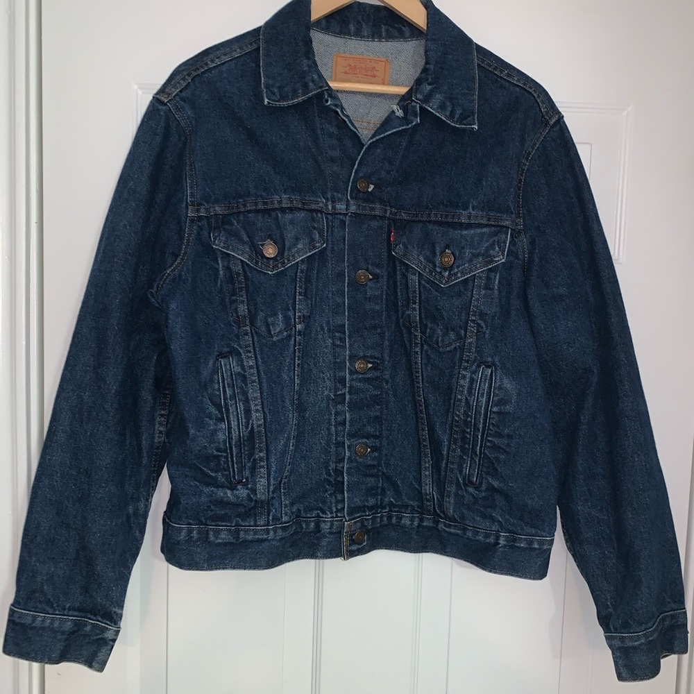 Vintage Levis Mens Blue Denim Trucker Jean Jacket